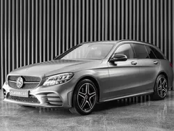Cinza Usado 2019 Mercedes C200 AMG line Carrinha | € 26.450 (Caro)