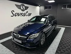 Azul Usado 2018 Mercedes C200 AMG line Carrinha | € 22.900 (Preço elevado)