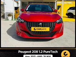 Vermelho Usado 2021 Peugeot 208 Active Citadino | € 18.900