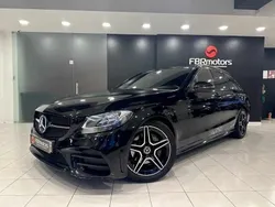 Preto Usado 2018 Mercedes C180 AMG line Carrinha | € 22.990 (Caro)