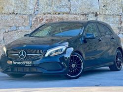 Preto Usado 2017 Mercedes A180 AMG line | € 17.950 (Preço justo)
