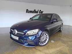 Azul Usado 2020 Mercedes C300e AMG line Sedan | € 31.900 (Preço elevado)