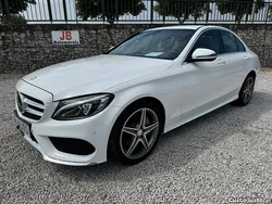 Branco Usado 2015 Mercedes C300e AMG line Sedan | € 26.450 (Preço elevado)