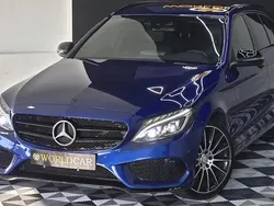 Azul Usado 2015 Mercedes C220 AMG Carrinha | € 22.990 (Preço justo)