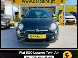 Preto Usado 2011 Fiat 500 Lounge Citadino | € 8.900 (Preço elevado)