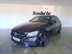 Preto Usado 2021 Mercedes C300 AMG line Sedan | € 34.900 (Preço elevado)