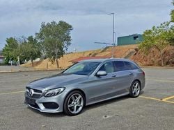Cinza Usado 2015 Mercedes C200 AMG line Carrinha | € 18.500 (Preço justo)