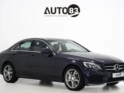 Azul Usado 2017 Mercedes C300 AMG line Carrinha | € 24.990 (Preço justo)