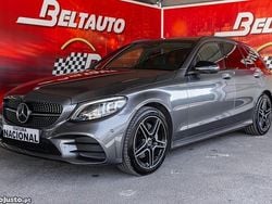 Cinza Usado 2018 Mercedes C220 AMG line Carrinha | € 31.800 (Caro)