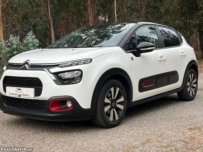 Branco Usado 2021 Citroën C3 PureTech Citadino | € 12.500 (Preço justo)