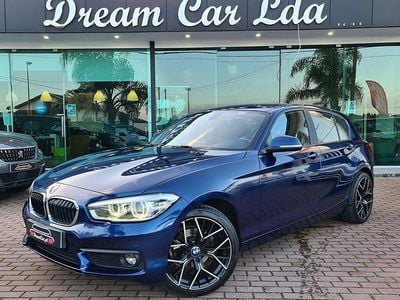 Azul Usado 2019 BMW 116 Sport Line Citadino | € 17.450 (Preço justo)
