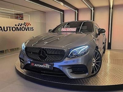 Cinzento Usado 2017 Mercedes E220 AMG line Coupé | € 34.900 (Preço justo)