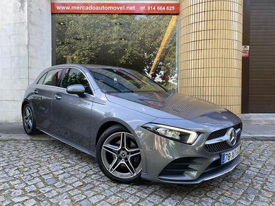Cinza Usado 2019 Mercedes A180 AMG line | € 26.900 (Preço justo)