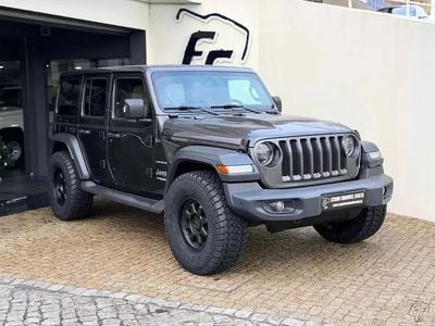 Cinza Usado 2019 Jeep Wrangler Unlimited Sahara SUV | € 62.900 (Preço justo)