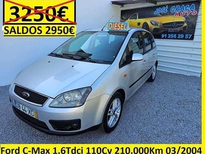 Usado Ford C-MAX Titanium 110 HP (80 kW) 2004 Cinzento Monovolume