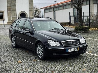 Preto Usado 2003 Mercedes C220 Elegance Carrinha | € 5.500