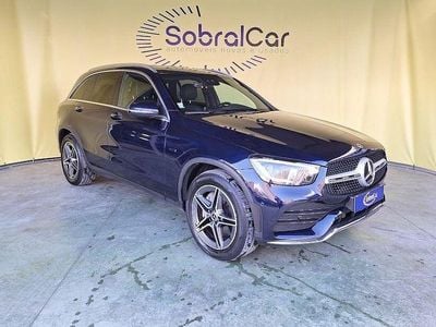 Azul Usado 2021 Mercedes GLC300 AMG line SUV | € 45.000 (Preço justo)