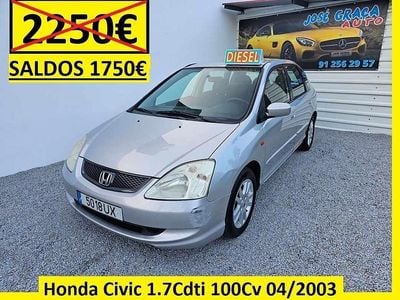 Cinzento Usado 2003 Honda Civic | € 1.750 (Super Preço)