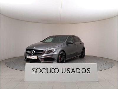 Cinzento escuro metalizado Usado 2014 Mercedes A45 AMG AMG | € 31.990 (Preço justo)
