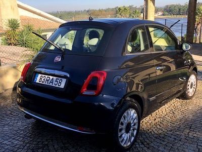 usado Fiat 500 preto gasolina