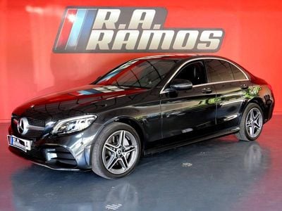 Preto Usado 2021 Mercedes C300 AMG line Sedan | € 35.900 (Bom preço)