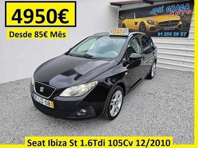 Usado Seat Ibiza 105 HP (77 kW) 2010 Preto Sedan