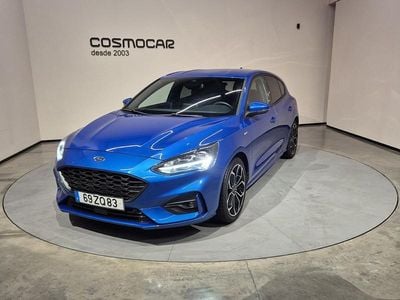 Azul Usado 2019 Ford Focus ST-Line | € 16.400 (Preço justo)