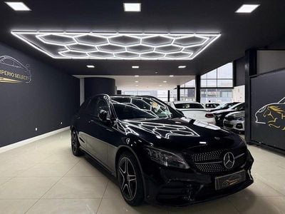 Preto Usado 2018 Mercedes C220 AMG line Carrinha | € 27.990 (Preço justo)