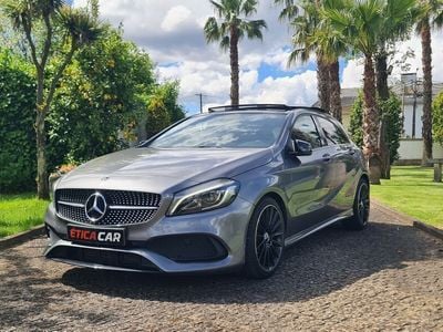 Cinza Usado 2017 Mercedes A180 AMG line | € 21.500 (Preço elevado)