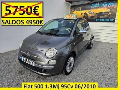 Usado Fiat 500 95 HP (69 kW) 2010 Cinzento