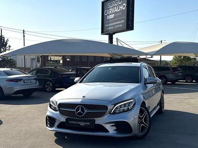 Cinza Usado 2018 Mercedes C220 AMG line Carrinha | € 34.900