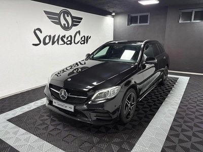 Preto Usado 2021 Mercedes C180 AMG line Carrinha | € 28.900