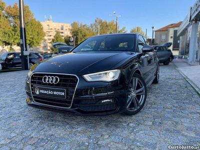 Preto Usado 2015 Audi A3 Sportback S-Line Citadino | € 18.900