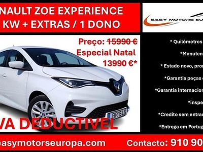 Branco Usado 2020 Renault Zoe Citadino | € 13.990 (Bom preço)