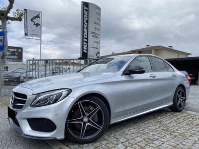 Prateado Usado 2016 Mercedes C180 AMG line Sedan | € 24.490