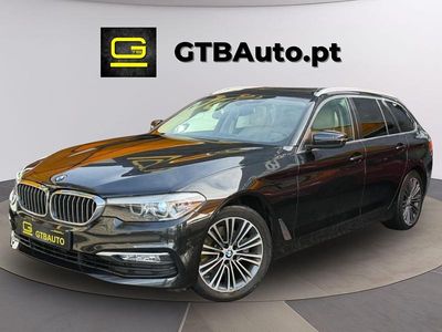 Preto Usado 2018 BMW 520 Luxury Line Carrinha | € 27.499 (Preço justo)