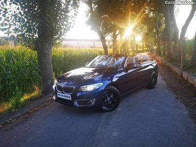 Usado BMW 218 Luxury Line 150 HP (110 kW) 2016 Azul Cabrios