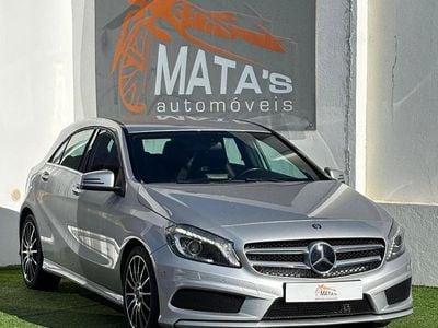Cinza Usado 2015 Mercedes A180 AMG line | € 17.499 (Preço justo)