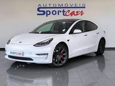 Usado Tesla Model 3 Long Range AWD 350 kW (476 HP) 2019 Branco Sedan