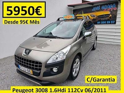 Cinzento Usado 2011 Peugeot 3008 Sedan | € 5.950 (Preço justo)