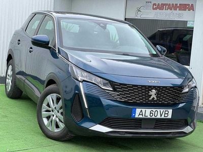 Azul Usado 2021 Peugeot 3008 Active SUV | € 21.900 (Preço justo)