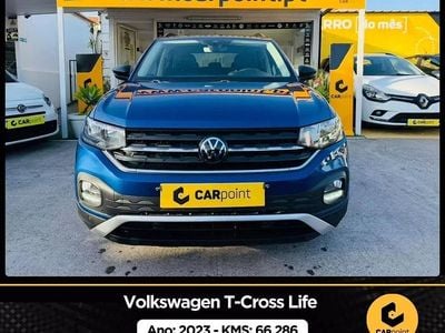 Usado VW T-Cross Life 110 HP (80 kW) 2023 Azul SUV