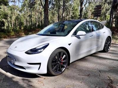 Branco Usado 2020 Tesla Model 3 Performance Sedan | € 27.500 (Preço justo)