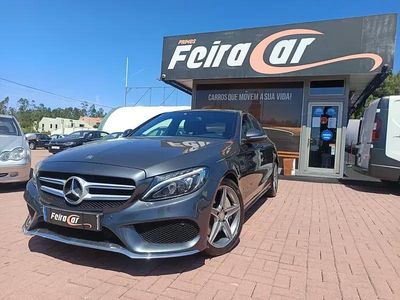 Cinza Usado 2015 Mercedes C300e AMG line | € 24.000 (Caro)