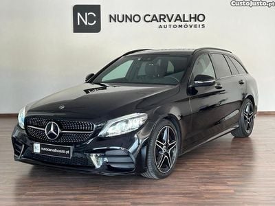 Preto Usado 2018 Mercedes C220 AMG line Carrinha | € 29.950 (Caro)