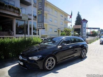 Preto Usado 2022 Mercedes CLA180 Shooting Brake AMG line Carrinha | € 35.000