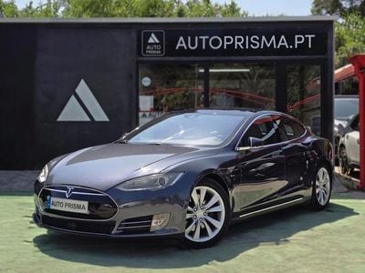 Usado Tesla Model S 386 kW (525 HP) 2016 Cinzento Citadino