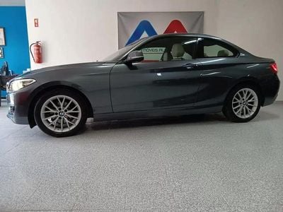Usado BMW 218 Sport Line 150 HP (110 kW) 2015 Cinzento Coupé