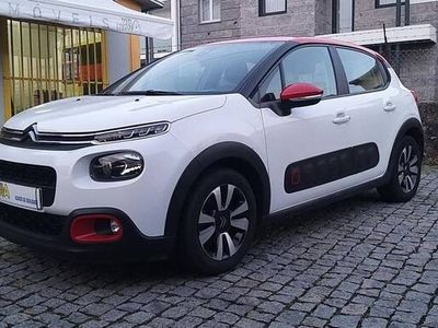 Branco Usado 2019 Citroën C3 PureTech Citadino | € 11.500 (Preço justo)