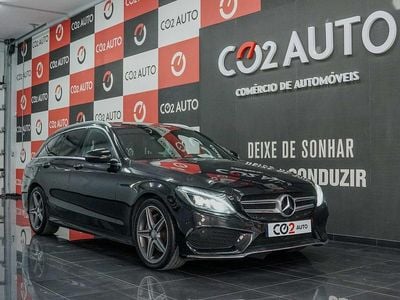 Preto Usado 2016 Mercedes C220 AMG line Carrinha | € 24.900
